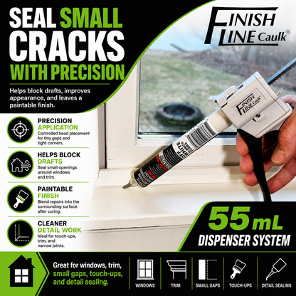 Finish Line Caulk® 55 mL Pre-Filled Precision Hand Dispenser Kit