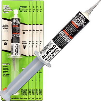 Finish Line Caulk – Almond Acrylic Urethane Elastomeric Sealant (1 oz)