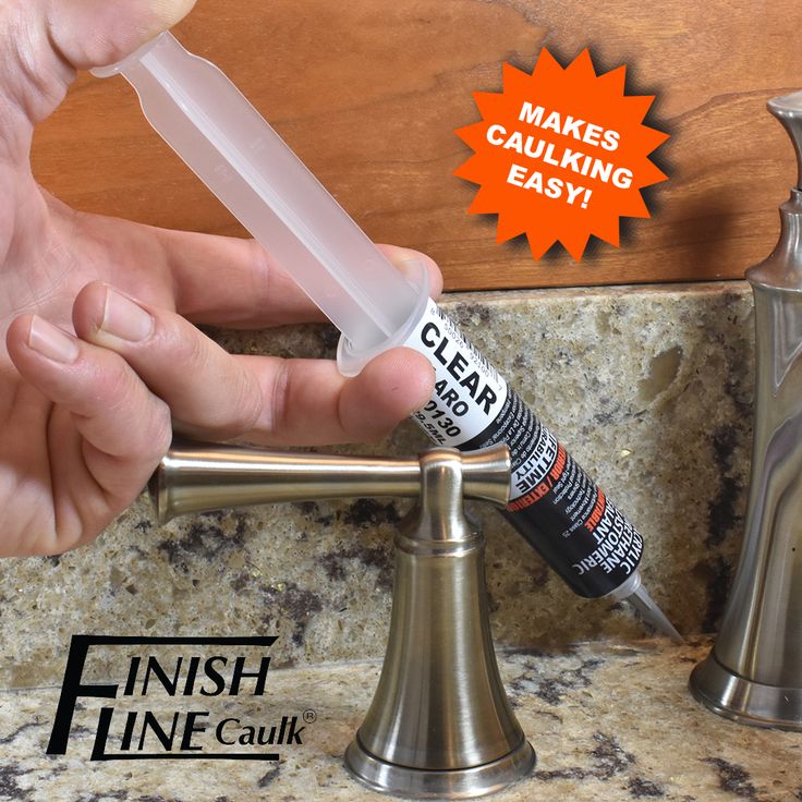 Finish Line Caulk – Clear Acrylic Urethane Elastomeric Sealant (1 oz)