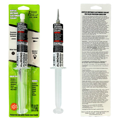 Finish Line Caulk – Almond Acrylic Urethane Elastomeric Sealant (1 oz)