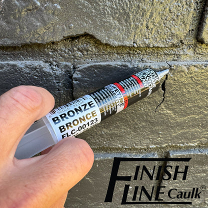 Finish Line Caulk – Acrylic Urethane Elastomeric Sealant Pre-Filled Precision Caulking Tube (30 mL)