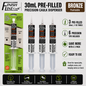 Finish Line Caulk® 30 mL Pre-Filled Precision Caulking Applicators – 3 Pack