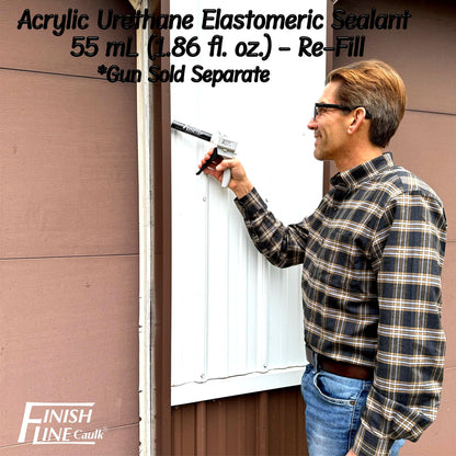 Finish Line Caulk – 55 mL Refill Tubes for Precision Caulking Gun (Choose Color)