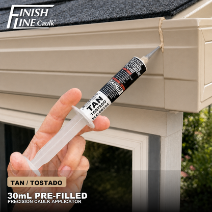 Finish Line Caulk® 30 mL Pre-Filled Precision Caulking Applicator – Single Tube
