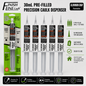 Finish Line Caulk® 30 mL Pre-Filled Precision Caulking Applicators – 5 Pack