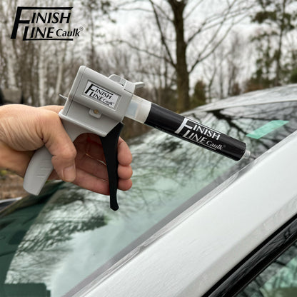 Finish Line Caulk – Precision Hand Dispenser Kit with Acrylic Urethane Sealant (55 mL Tubes)