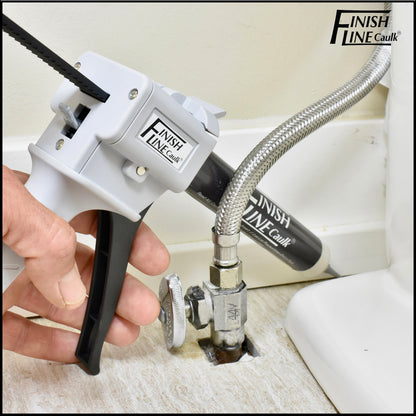 Finish Line Caulk – Precision Hand Dispenser Kit with Acrylic Urethane Sealant (55 mL Tubes)