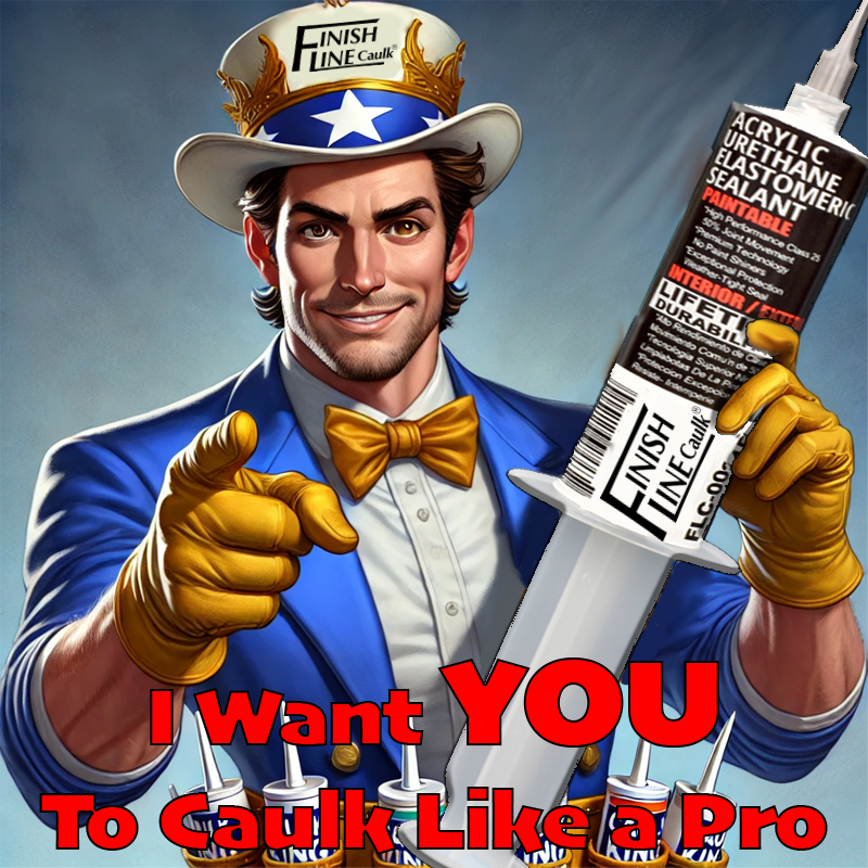 Finish Line Caulk – Aluminum Gray Acrylic Urethane Elastomeric Sealant (1 oz)