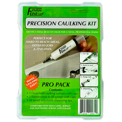 Finish Line Caulk – Pro Pack Pouch (Fill‑It‑Yourself Precision Caulking Kits)