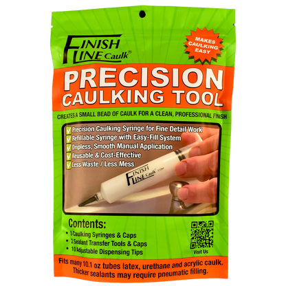 Finish Line Caulk – Pro Pack Pouch (Fill‑It‑Yourself Precision Caulking Kits)