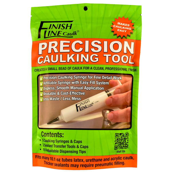 Finish Line Caulk – Pro Pack Pouch (Fill‑It‑Yourself Precision Caulking Kits)
