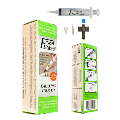 Finish Line Caulk® 30 mL Fill-Your-Own Precision Caulking Kit – Single Kit