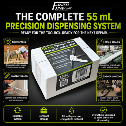 Finish Line Caulk® 55 mL Fill-Your-Own Precision Hand Dispenser Kit