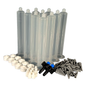 55ML Precision Refill Kit – 10 Barrel Set with Tips & Transfer Piece – For Finish Line Caulk Dispenser
