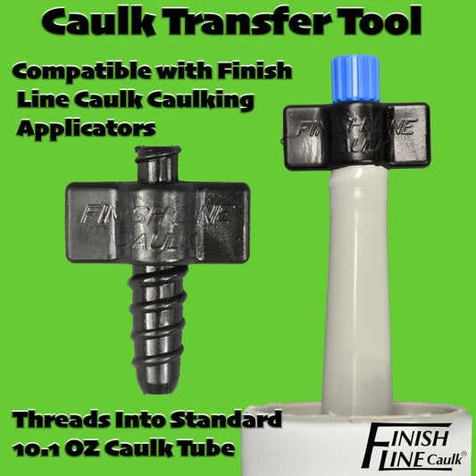 Finish Line Caulk Transfer Piece 3 Piece Set – Patented Technology – Compatible with Finish Line Caulk Caulking Applicators – Precision Caulk Transfer Adapter for Small-Scale Detailed Caulking