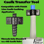 Finish Line Caulk Transfer Piece 3 Piece Set – Patented Technology – Compatible with Finish Line Caulk Caulking Applicators – Precision Caulk Transfer Adapter for Small-Scale Detailed Caulking