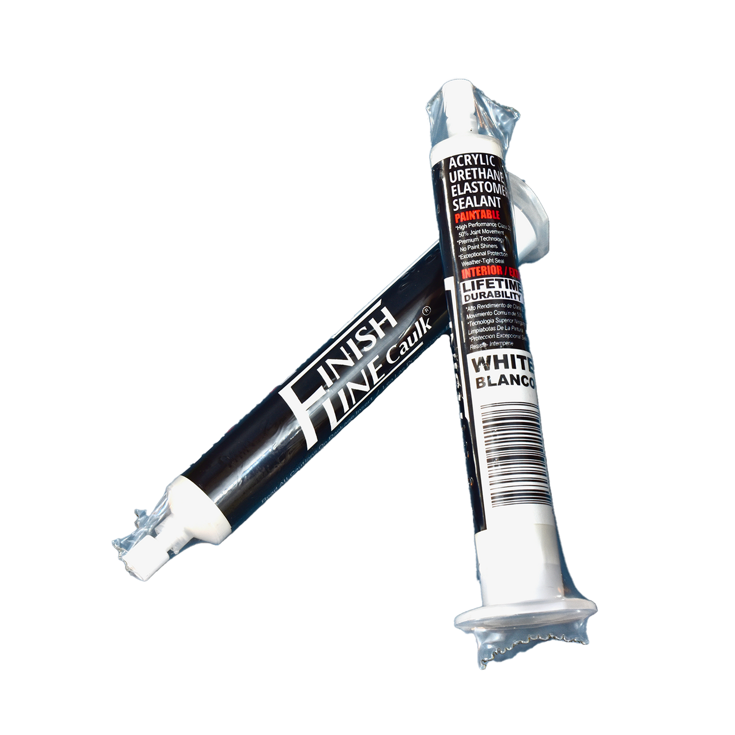 Finish Line Caulk – 55 mL Refill Tubes for Precision Caulking Gun (Choose Color)