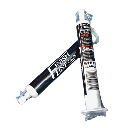 Finish Line Caulk – 55 mL Refill Tubes for Precision Caulking Gun (Choose Color)