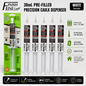 Finish Line Caulk® 30 mL Pre-Filled Precision Caulking Applicators – 5 Pack